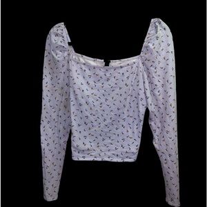 Wild Fable Cropped Off Shoulder Top